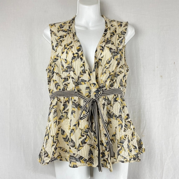 BCBGMAXAZRIA Printed Silk Blouse - Picture 2 of 7